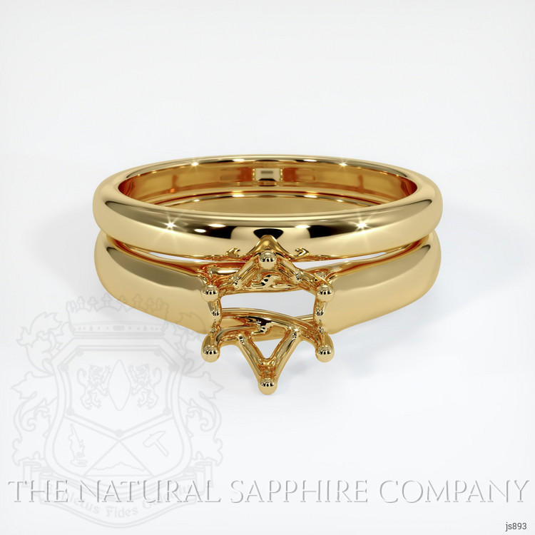 14K Yellow Gold Wedding Set Ring Setting