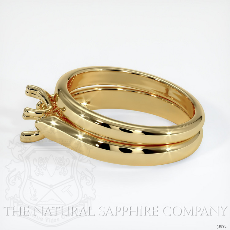 14K Yellow Gold Wedding Set Ring Setting