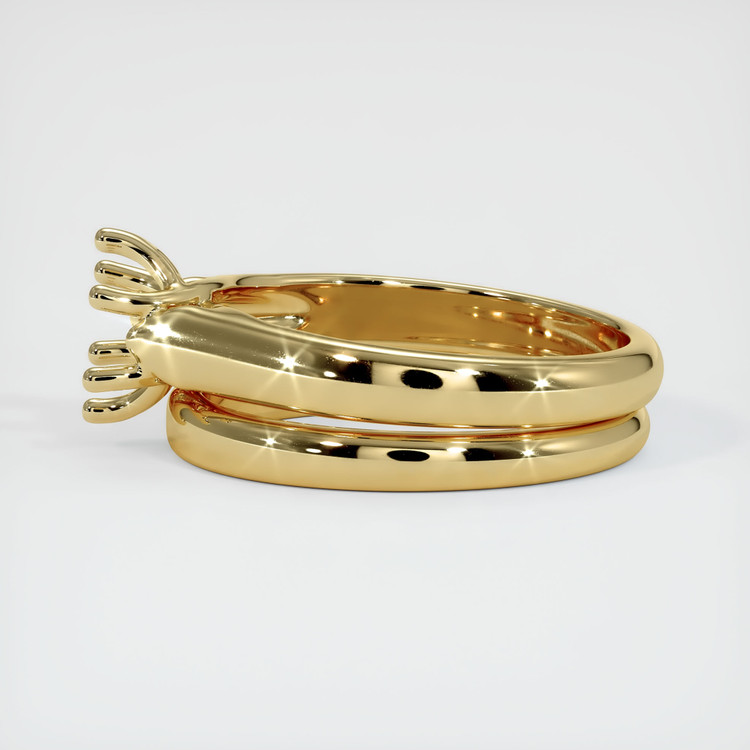 14K Yellow Gold Wedding Set Ring Setting