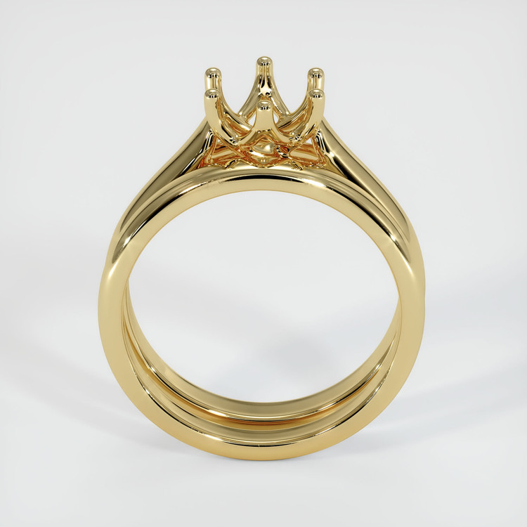 14K Yellow Gold Wedding Set Ring Setting