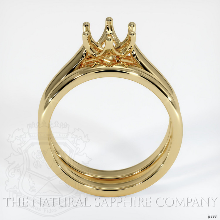14K Yellow Gold Wedding Set Ring Setting
