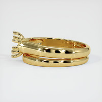 18K Yellow Gold Wedding Set Ring Setting Image