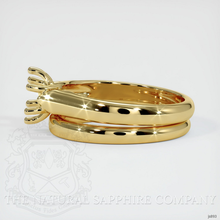 18K Yellow Gold Wedding Set Ring Setting
