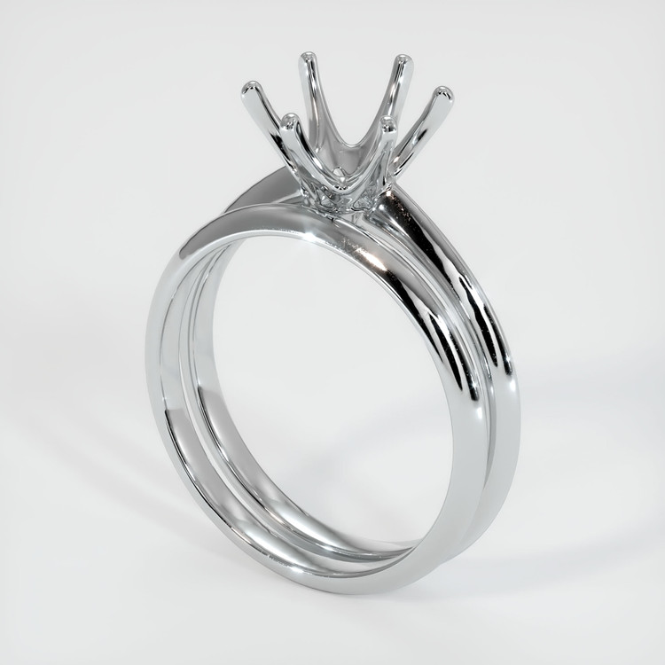 Platinum 950 Wedding Set Ring Setting