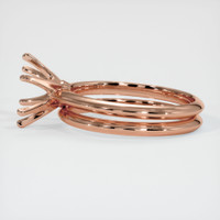 14K Rose Gold Wedding Set Ring Setting Image
