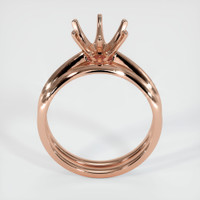 14K Rose Gold Wedding Set Ring Setting Image