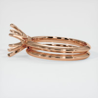 18K Rose Gold Wedding Set Ring Setting Image