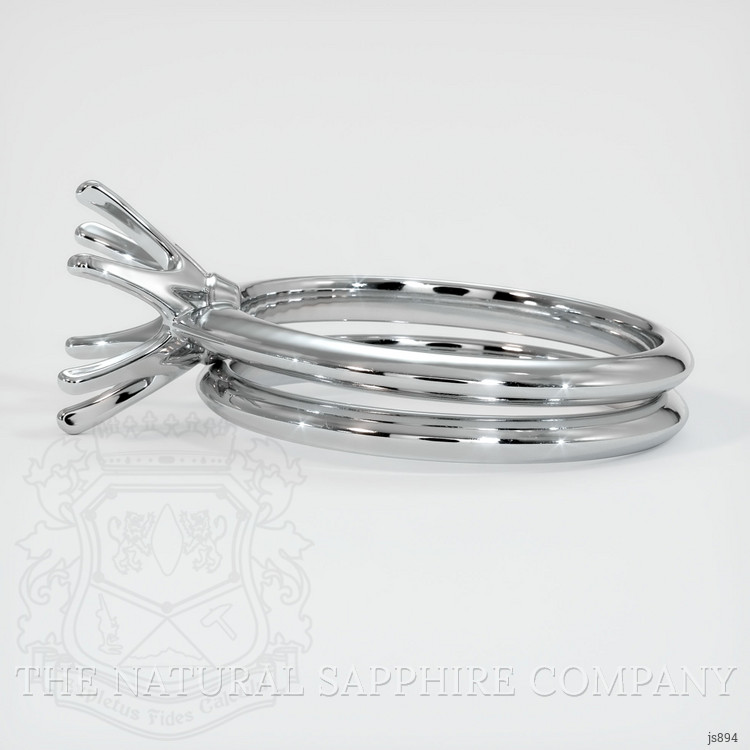 Silver Wedding Set Ring Setting