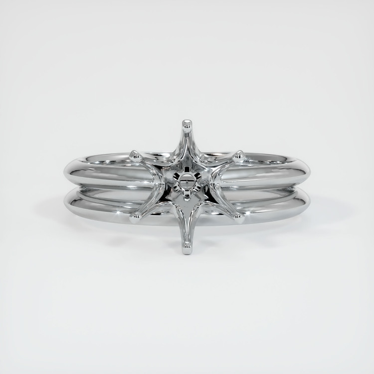 14K White Gold Wedding Set Ring Setting