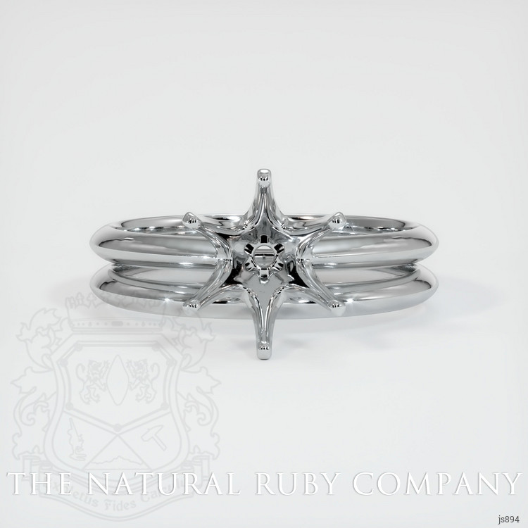 14K White Gold Wedding Set Ring Setting