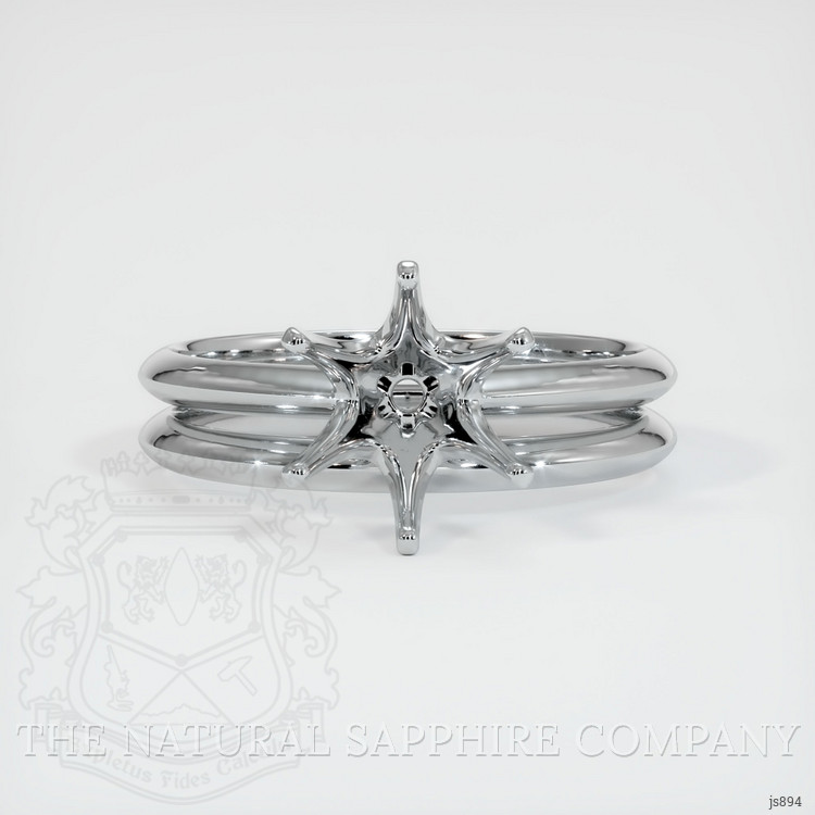 18K White Gold Wedding Set Ring Setting