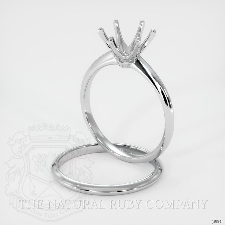 18K White Gold Wedding Set Ring Setting