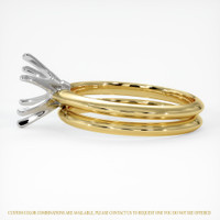 18K White & Yellow Wedding Set Ring Setting Image