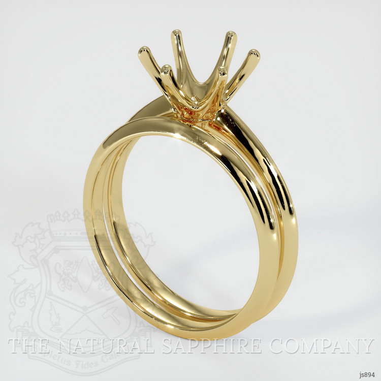 10K Yellow Gold Wedding Set Ring Setting