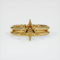 10K Yellow Gold Wedding Set Ring Setting Image