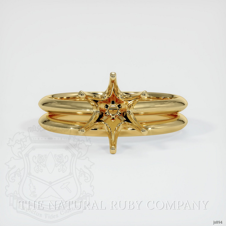 10K Yellow Gold Wedding Set Ring Setting