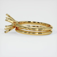 10K Yellow Gold Wedding Set Ring Setting Image