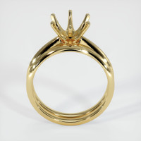 10K Yellow Gold Wedding Set Ring Setting Image