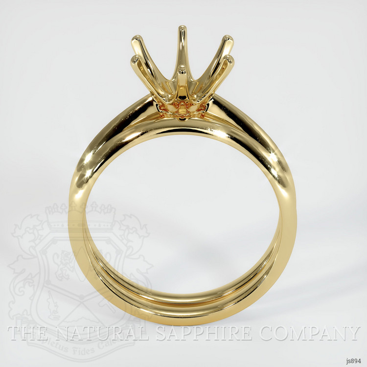 10K Yellow Gold Wedding Set Ring Setting