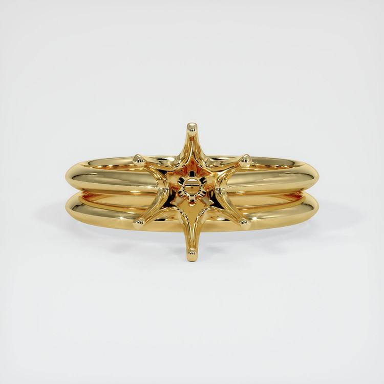 14K Yellow Gold Wedding Set Ring Setting