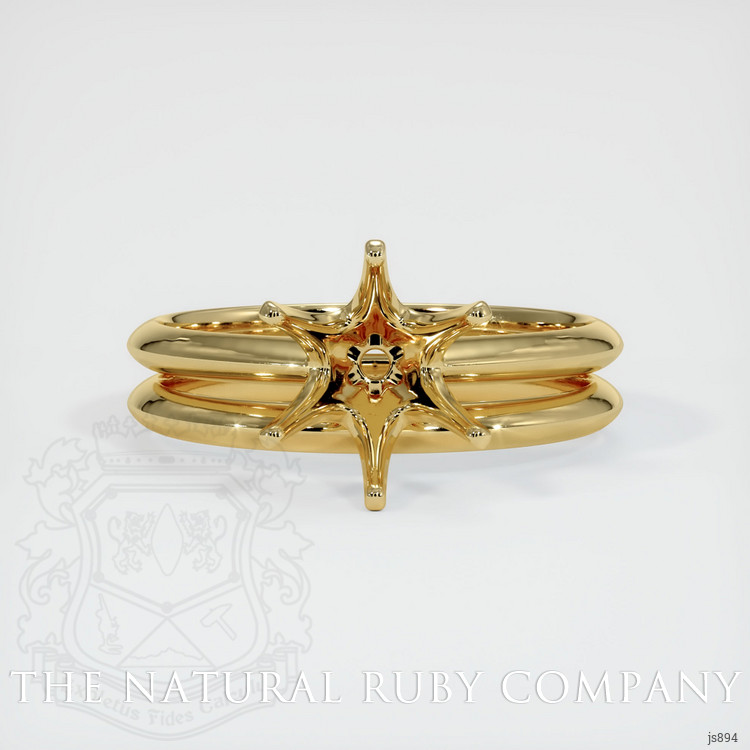 14K Yellow Gold Wedding Set Ring Setting