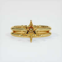 18K Yellow Gold Wedding Set Ring Setting Image
