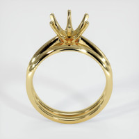 18K Yellow Gold Wedding Set Ring Setting Image
