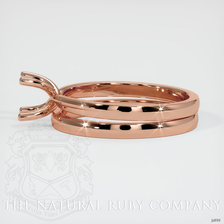 14K Rose Gold Wedding Set Ring Setting