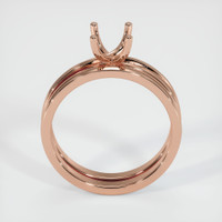 14K Rose Gold Wedding Set Ring Setting Image