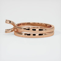 18K Rose Gold Wedding Set Ring Setting Image