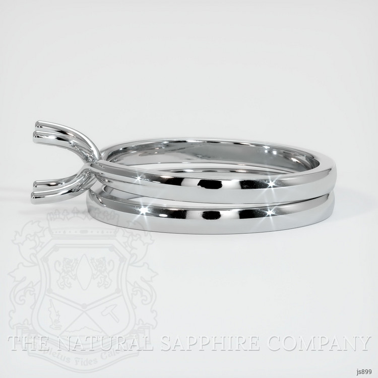 18K White Gold Wedding Set Ring Setting