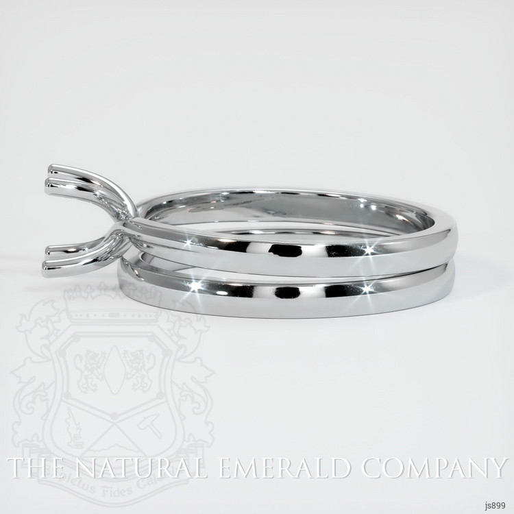 18K White Gold Wedding Set Ring Setting