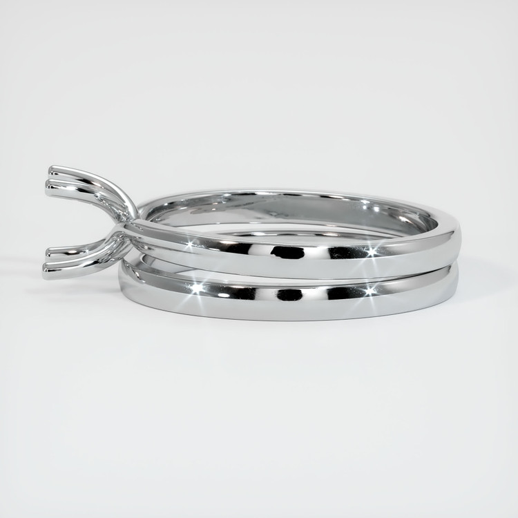 18K White Gold Wedding Set Ring Setting