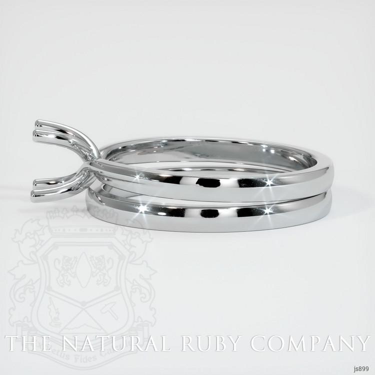 18K White Gold Wedding Set Ring Setting