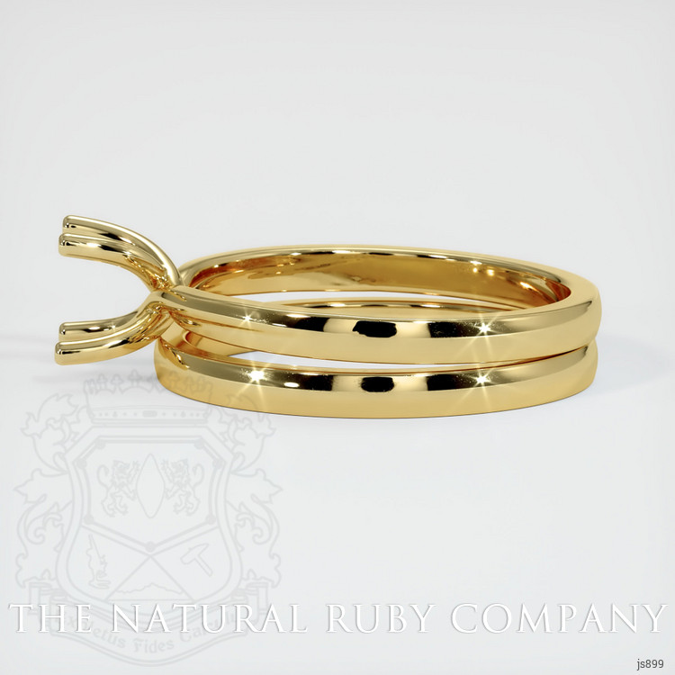 18K Yellow Gold Wedding Set Ring Setting