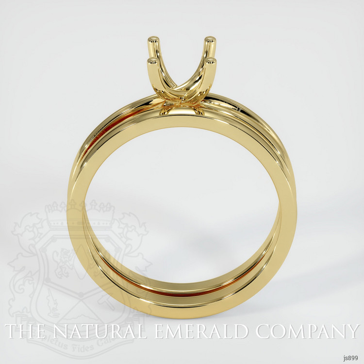 18K Yellow Gold Wedding Set Ring Setting