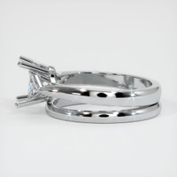 10K White Gold Three Stone Ring Setting Image