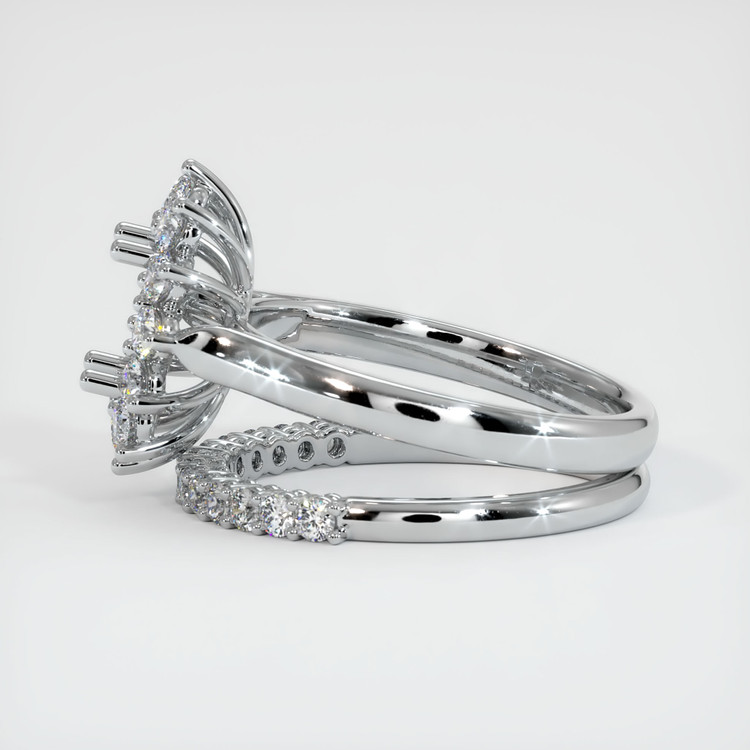 Platinum 950 Halo Ring Setting