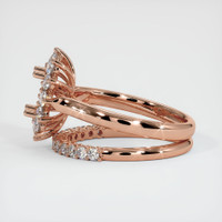 14K Rose Gold Halo Ring Setting Image