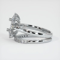 18K White Gold Halo Ring Setting Image