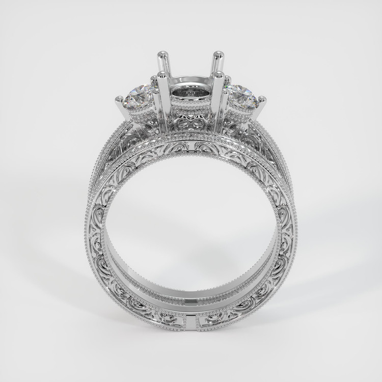 Platinum 950 Antique Style Ring Setting