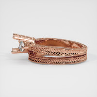 14K Rose Gold Antique Style Ring Setting Image