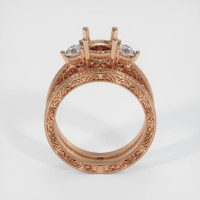 18K Rose Gold Antique Style Ring Setting Image