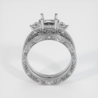 14K White Gold Antique Style Ring Setting Image