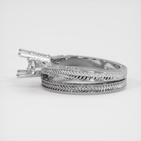 18K White Gold Antique Style Ring Setting Image