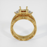 10K Yellow Gold Antique Style Ring Setting Image