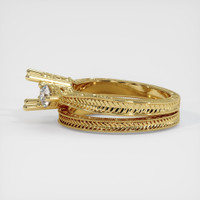 18K Yellow Gold Antique Style Ring Setting Image