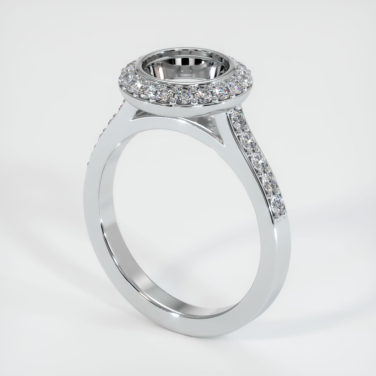 Platinum 950 Pave Ring Setting