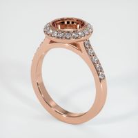 14K Rose Gold Pave Ring Setting Video
