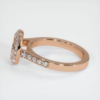 18K Rose Gold Pave Ring Setting Image